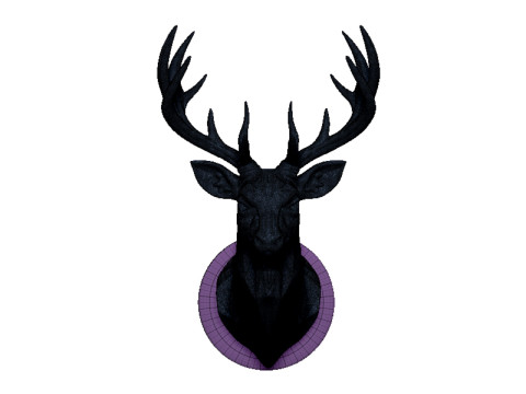 Deer head 2 Model Cetak 3D