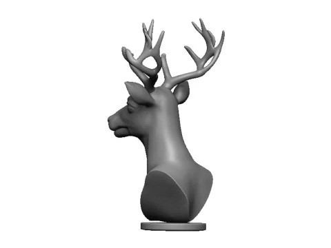 Deer head bust 3D Print Model