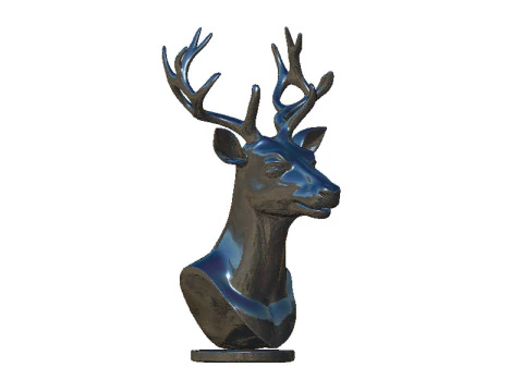 Deer head bust 3D Print Model