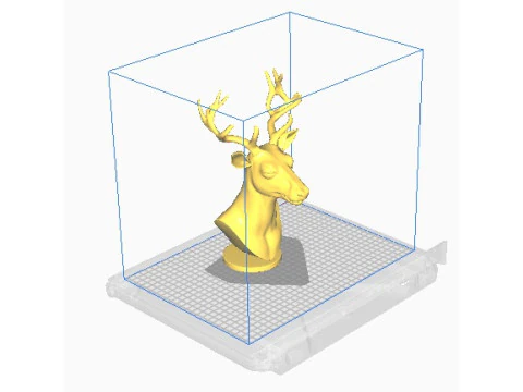 Deer head bust 3D Print Model