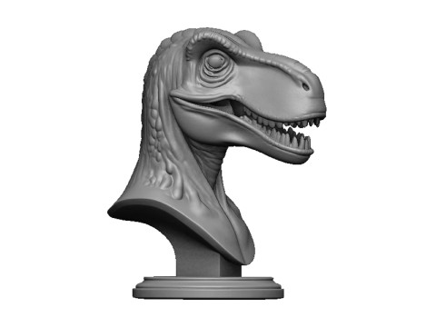 Dinosaur head bust 3D 打印模型