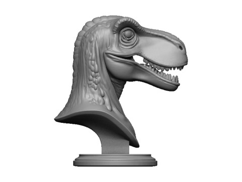 Dinosaur head bust 3D 打印模型