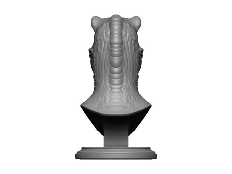 Dinosaur head bust 3D 打印模型