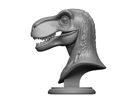 Dinosaur head bust 3D 打印模型