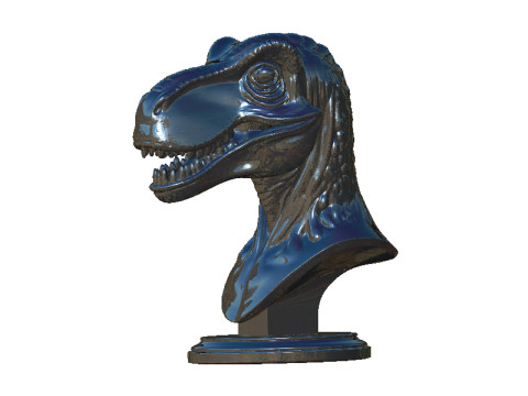 Dinosaur head bust 3D 打印模型