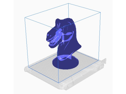 Dinosaur head bust 3D 打印模型