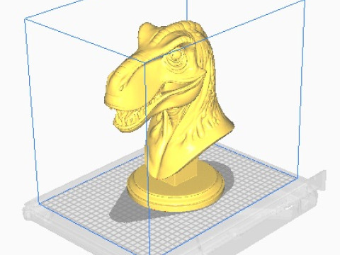 Dinosaur head bust 3D 打印模型