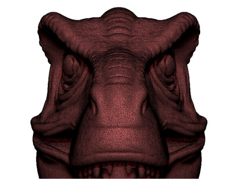 Dinosaur head bust 3D 打印模型
