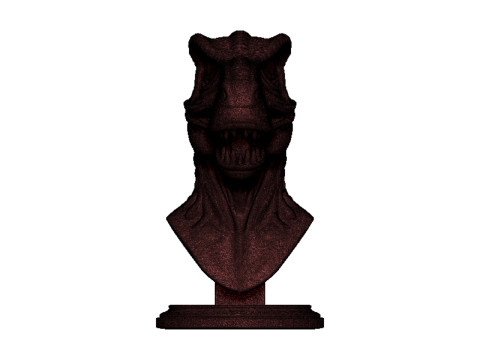 Dinosaur head bust 3D 打印模型