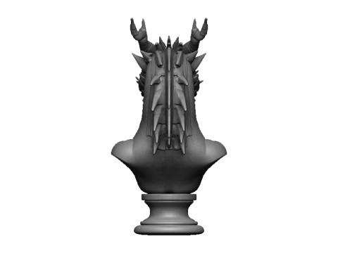 Dragon head bust Modello di stampa 3D