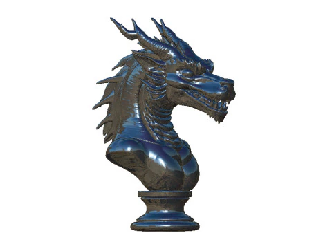 Dragon head bust 3D Print Model