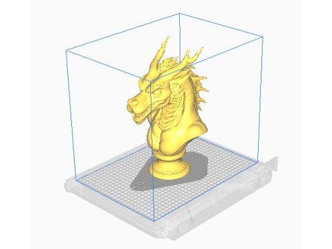 Dragon head bust Modello di stampa 3D