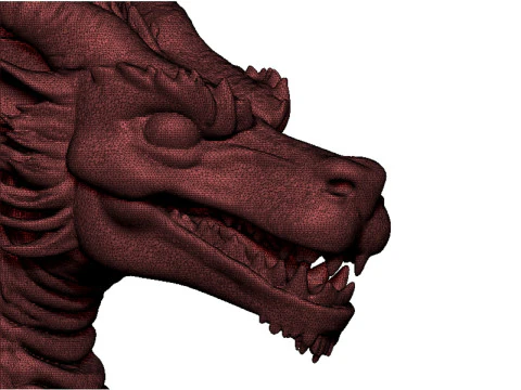 Dragon head bust 3D Print Model