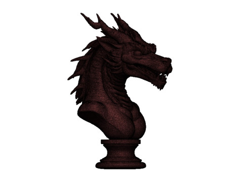 Dragon head bust Modello di stampa 3D