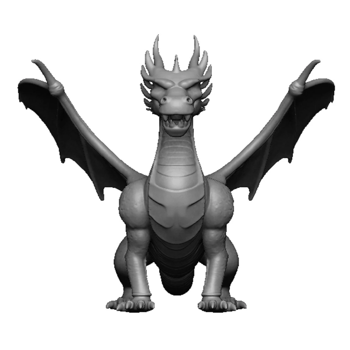 Dragon pendant 3D Print Model .c4d .max .obj .3ds .fbx .stl .blend 