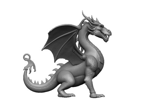Dragon pendant 3Dプリントモデル