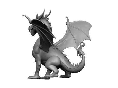 Dragon pendant 3Dプリントモデル