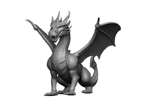 Dragon pendant 3Dプリントモデル