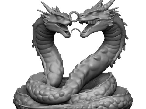 Dragon pendant 3 Modello di stampa 3D