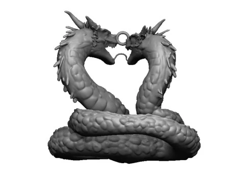 Dragon pendant 3 3D Print Model