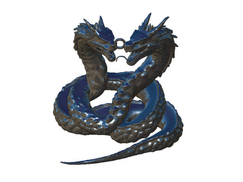 Dragon pendant 3 3D Druckmodell