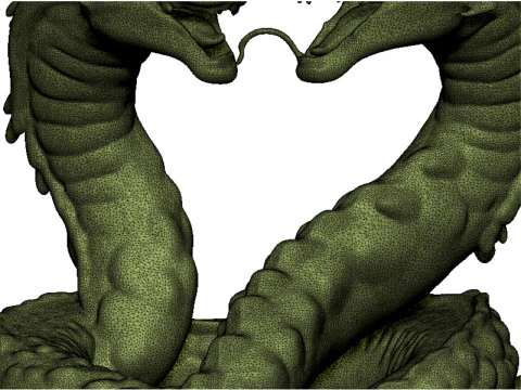 Dragon pendant 3 3D Print Model
