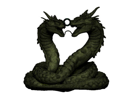 Dragon pendant 3 3D Print Model