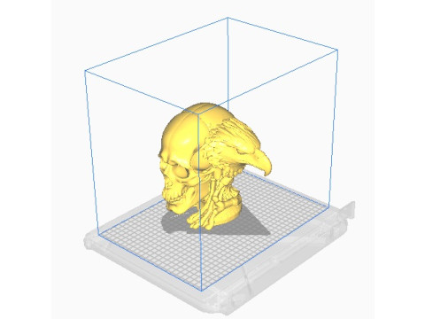 Eagle and skull pendant 3Dプリントモデル