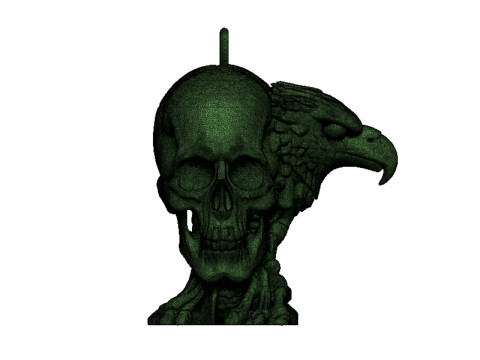 Eagle and skull pendant 3Dプリントモデル