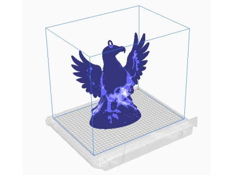 Eagle and skull pendant 2 3D Print Model