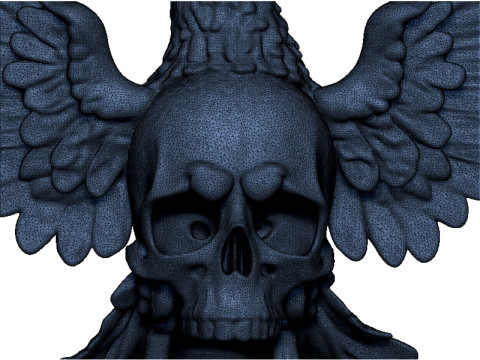 Eagle and skull pendant 2 Modèles 3D en vedette