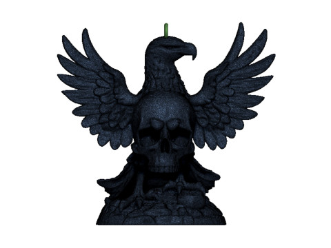 Eagle and skull pendant 2 Modèles 3D en vedette