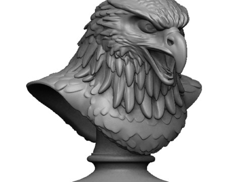 Eagle head bust 3D Druckmodell