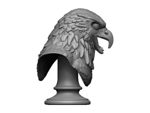 Eagle head bust 3D 打印模型