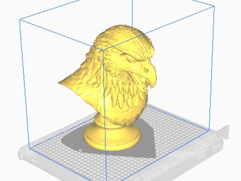 Eagle head bust 3D 打印模型