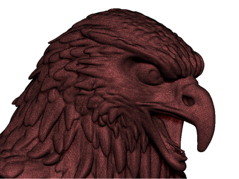 Eagle head bust 3D 打印模型