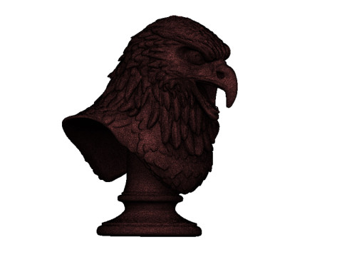Eagle head bust 3D 打印模型
