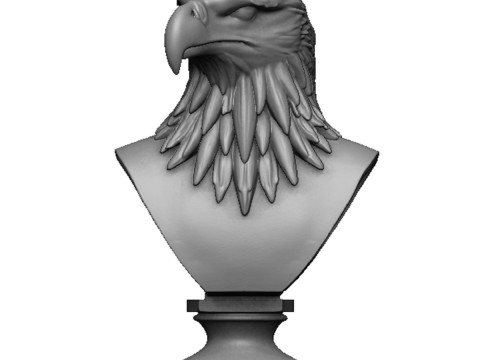 Eagle head bust 2 Modelo de Impressão 3D