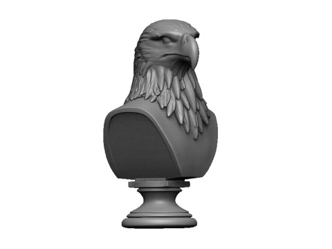 Eagle head bust 2 3D Print Model