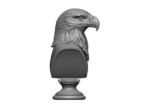 Eagle head bust 2 3D Print Model