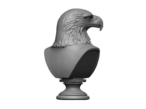 Eagle head bust 2 3D Print Model