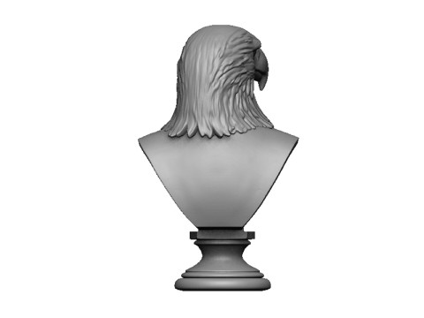 Eagle head bust 2 3D Print Model