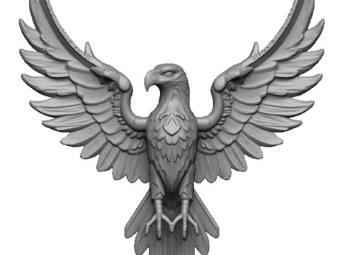 Eagle pendant Model Cetak 3D
