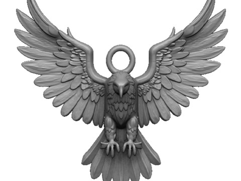 Eagle pendant 2 Model Cetak 3D