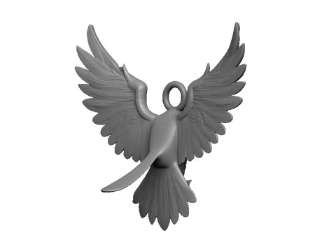 Eagle pendant 2 3D 打印模型