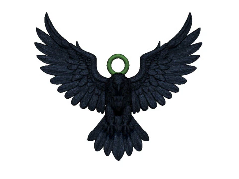 Eagle pendant 2 3D Print Model