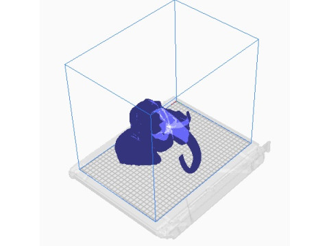 Elephant head 3D 打印模型