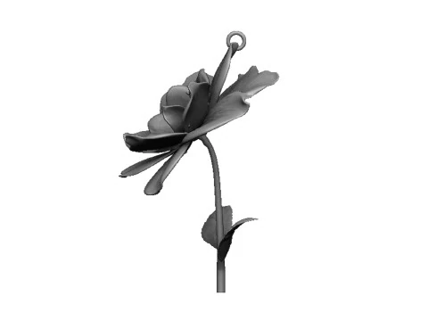 Flower pendant 3D Print Model