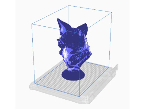 Fox head bust 3D 打印模型