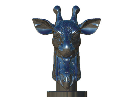 Giraffe head 3D Print Model